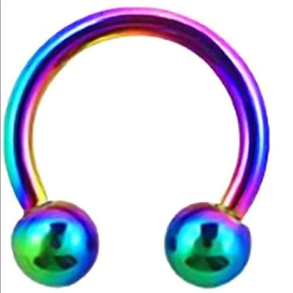 Horseshoe Ring Hoop 16g 8mm 5/16" Lip Ear Nose - Picture 5 of 8